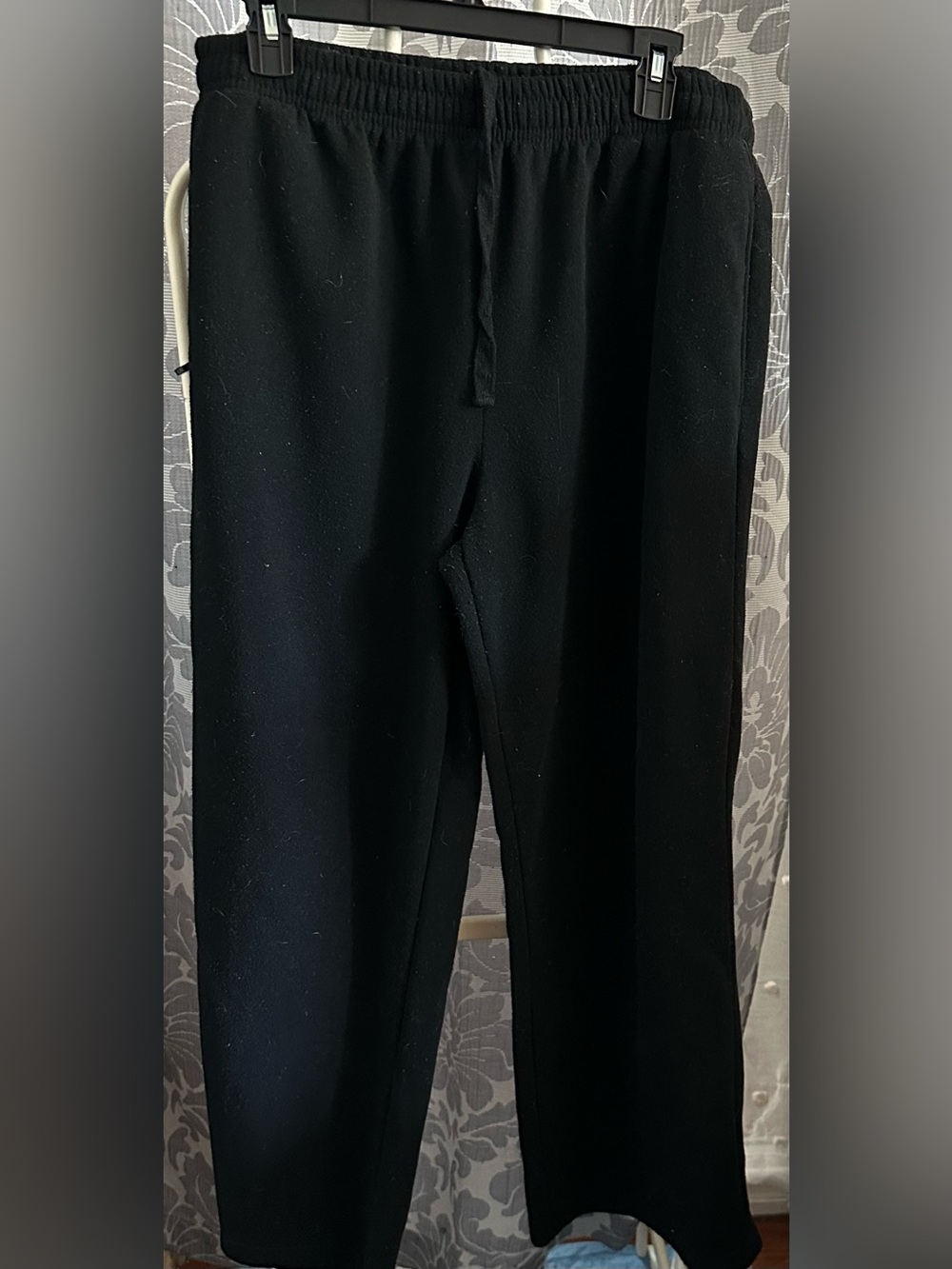Faded Rose Black Casual Pants Drawstring Waist Size XL